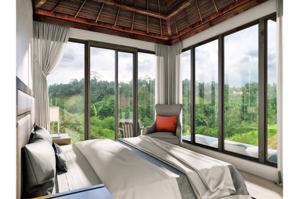 Interior Design Bedroom Royal Venya Resort Ubud Bali inPLACE Design Architect