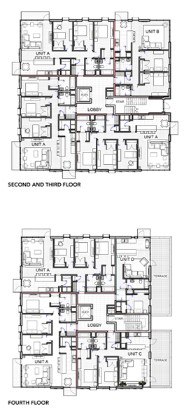 Single-Stair Buildings Floor Plans